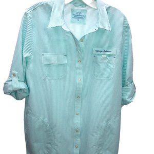Vineyard Vines Swim Coverup Performance Harbor Shirt Cover-Up Size 12